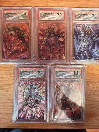 阳大大卡牌拍卖第108期（持续收拍品，周五晚上九点截拍，进群福利早知道） - 【五虎套】卡德曼 武韵红颜（五虎上将）大西几 三国五虎 折光一套5张