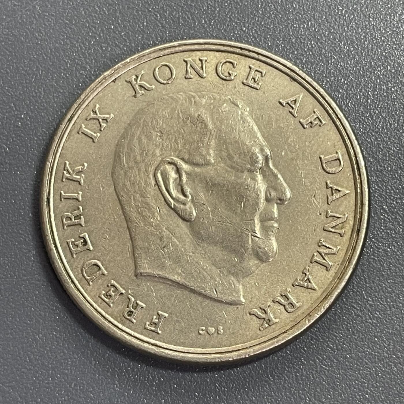 回流0405 丹麦1968年5克朗（Frederik IX版）