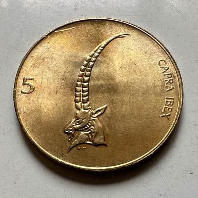 🌹外币初藏🌹🐯2026年第37场   每周二四六晚8️⃣点 接代拍 - 斯洛文尼亚 1999年 5托拉尔