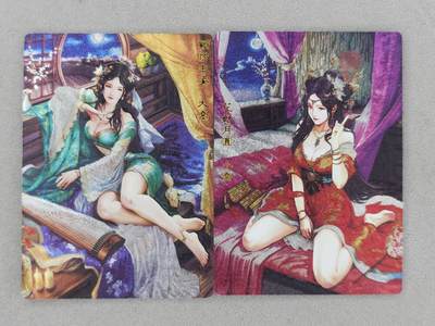 龙虎卡牌-八一场（满200元包邮，无佣金，每周六结拍，欢迎送拍） - 粗闪2张 奇点 三国红颜 大乔&小乔