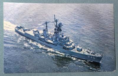 盛世勋华——号角文化勋章邮票专场拍卖第312期 - 美国冷战时期军舰专题明信片 “曼利”号驱逐舰（DD-940）