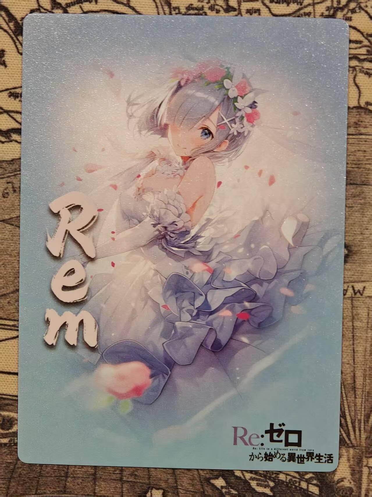 龙虎卡牌-八一场（满200元包邮，无佣金，每周六结拍，欢迎送拍） 粗闪卡 异世界雷姆