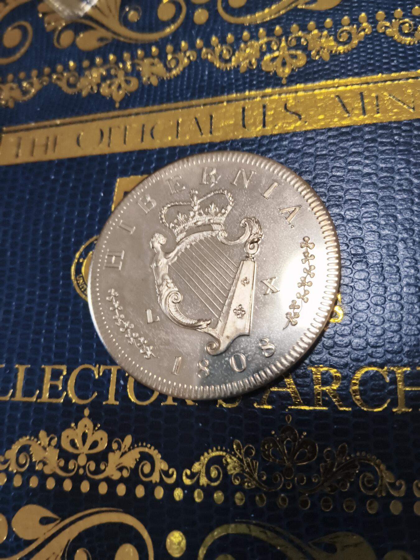 长老汇马年精选第十五场拍卖 1808爱尔兰乔治三世白镴皇冠复刻，1000枚