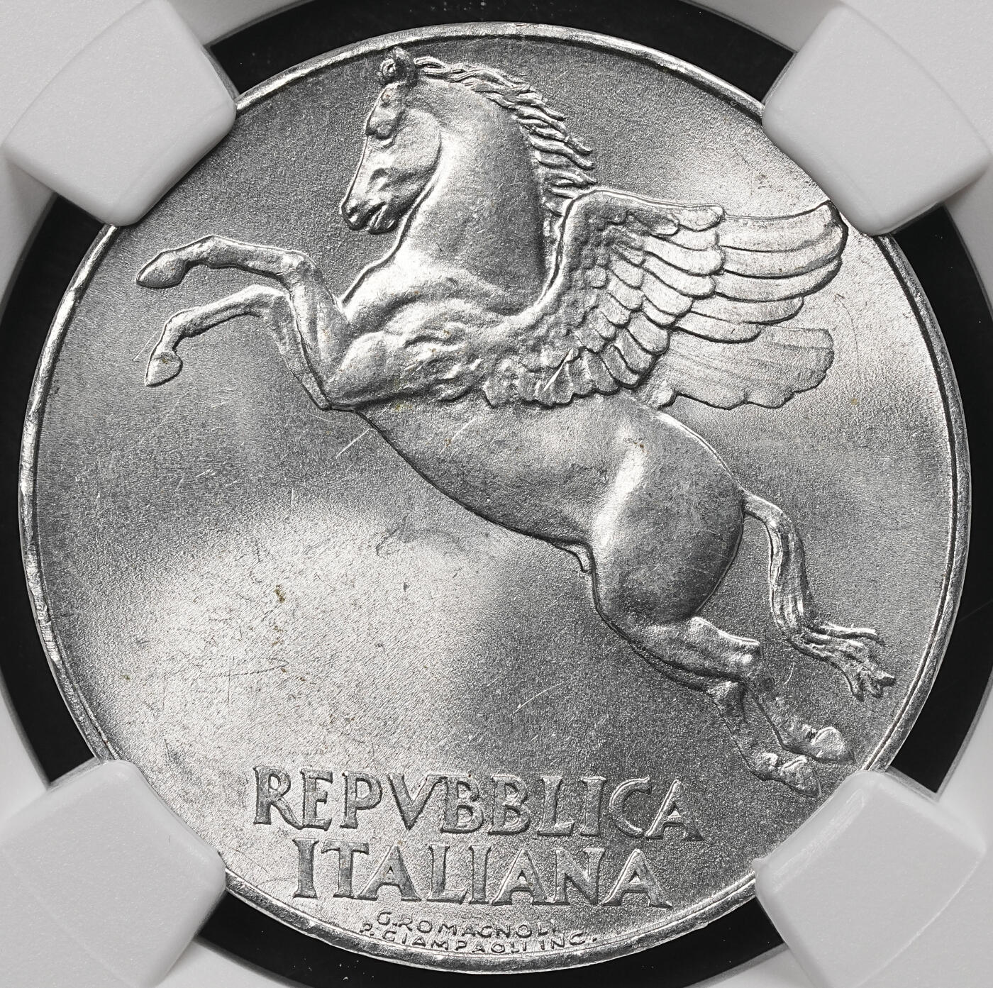 修遠堂世界钱币第110期 NGC MS64  1949年意大利10里拉