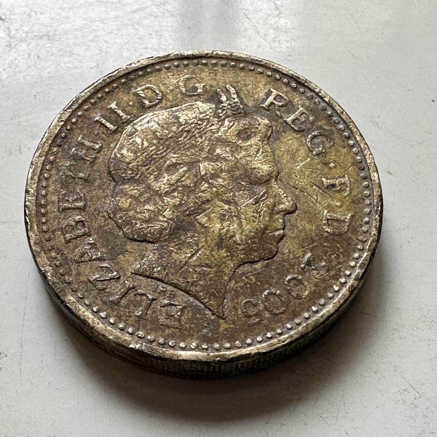 🌹外币初藏🌹🐯2026年第37场   每周二四六晚8️⃣点 接代拍 英国2005年1英镑