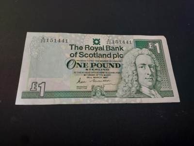 博彦收藏    4月11日 8点 钱币专场 - 苏格兰 1镑 流通好品