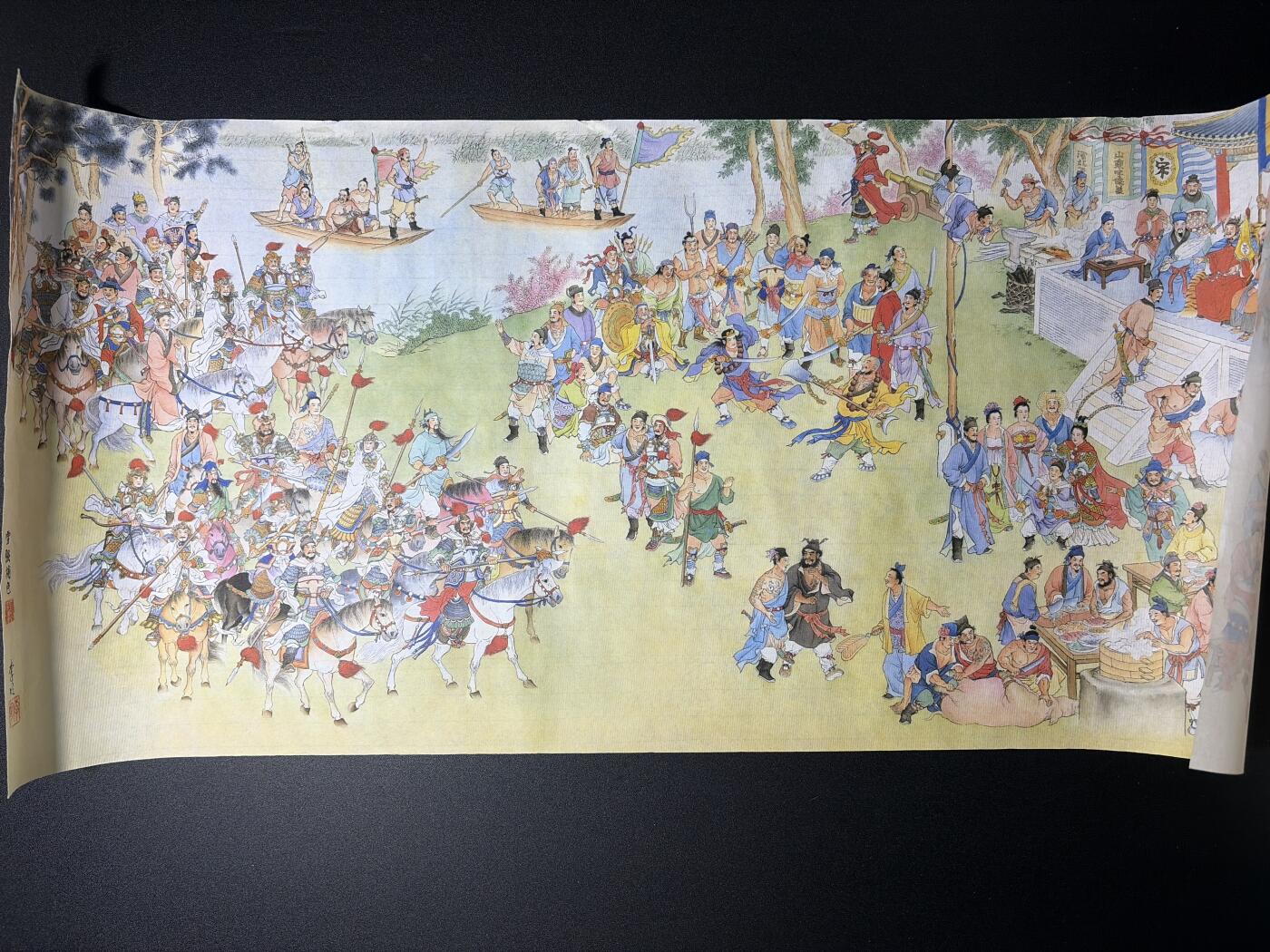 NO.29 好又多金牌大场，每周一站式配齐，方便凑单！（卖家送拍0抽成！周6晚9点截拍！） 九轩 水浒108将 装饰画