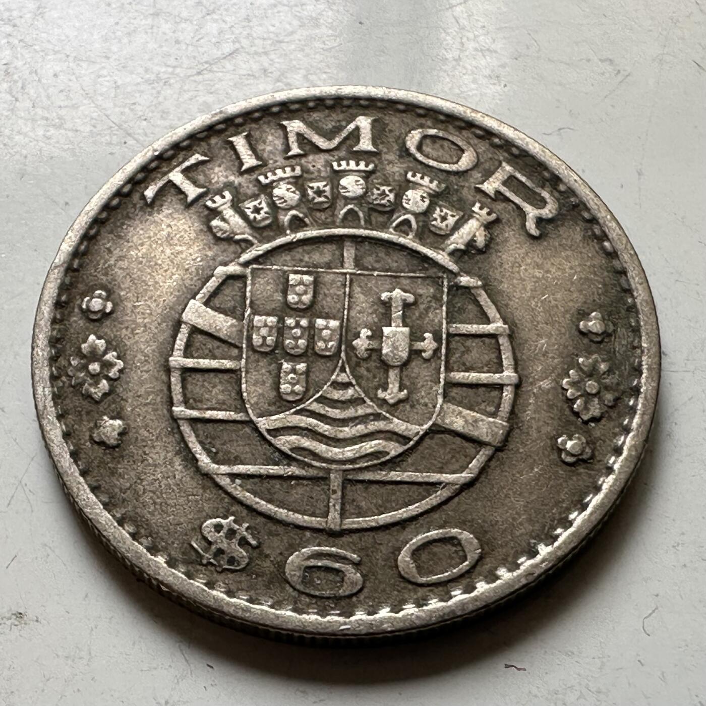 🌹外币初藏🌹🐯2026年第37场   每周二四六晚8️⃣点 接代拍 葡属东帝汶1958年60分 b