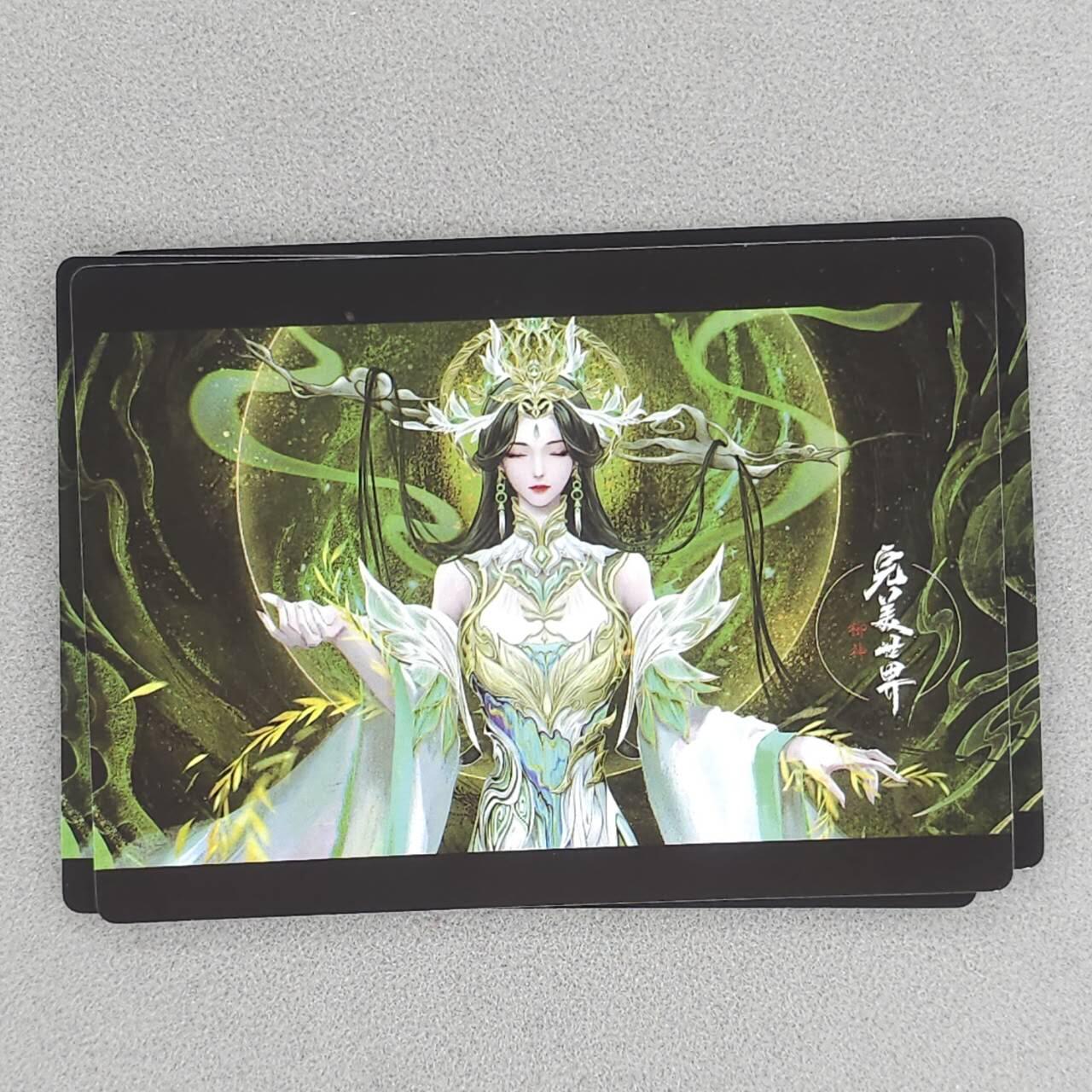 龙虎卡牌-八一场（满200元包邮，无佣金，每周六结拍，欢迎送拍） 粗闪3张 奇点 完美世界 - 柳神 三宫