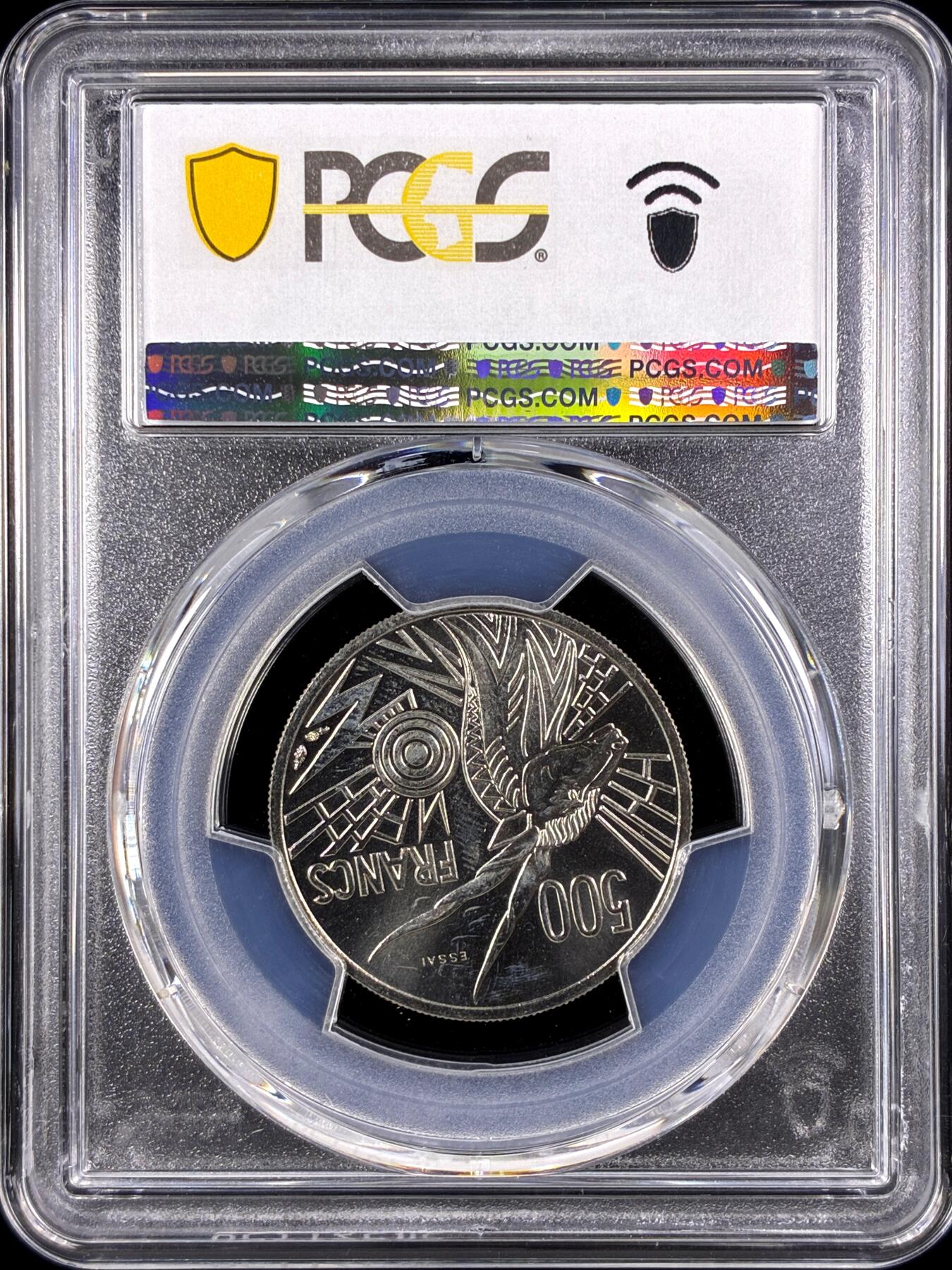 【雨安】【直播拍卖】【第0131期-评级币章】2026-04-04 周六 19:30 (金价1060, 银价18.08)  [评级样币] Central African States 中非共和国 样币 500法郎 1976年 PCGS-SP67