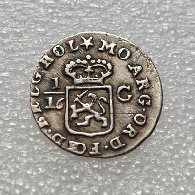  【淘币小摊】限时拍第八百九十二拍   教皇国塞舌尔加纳危地马拉场    每周一统一发货 - 荷属巴达维亚1802年1/16盾银币 km78