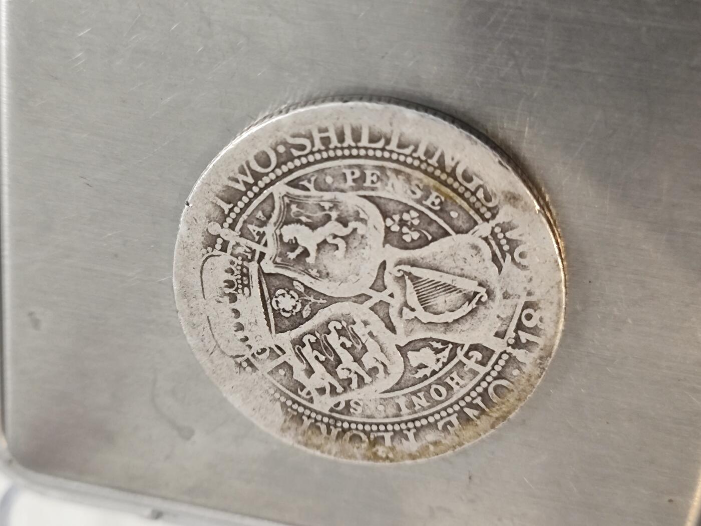 1894年英国维多利亚女王披纱2先令/1弗洛林银币