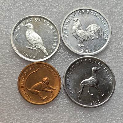  【淘币小摊】限时拍第八百九十二拍   教皇国塞舌尔加纳危地马拉场    每周一统一发货 - 索马里兰共和国动物4枚套