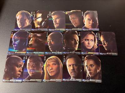 NO.29 好又多金牌大场，每周一站式配齐，方便凑单！（卖家送拍0抽成！周6晚9点截拍！） - 【套卡】美漫卡牌 复仇者联盟电影真人版 大头卡全套16张 彩闪