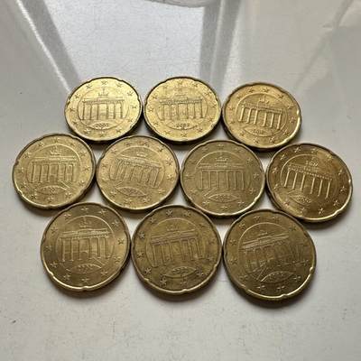 🌹外币初藏🌹🐯2026年第37场   每周二四六晚8️⃣点 接代拍 - 德国 20欧分 10枚组