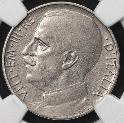 修遠堂世界钱币第110期 - NGC XF45 1919年意大利50分，稀少齿边版