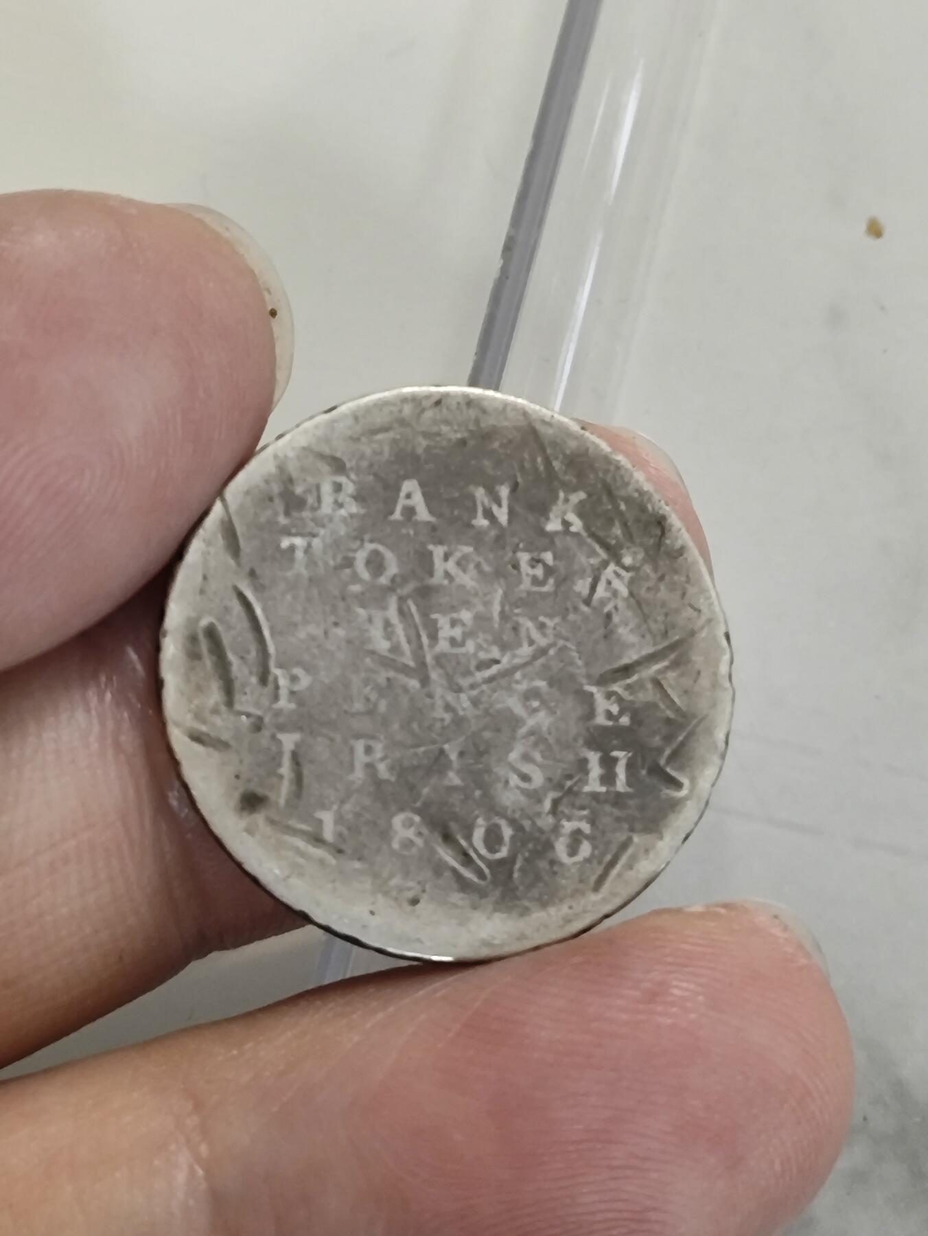 1805英国乔治三世10便士银币、银行Token代币、英国Token银币