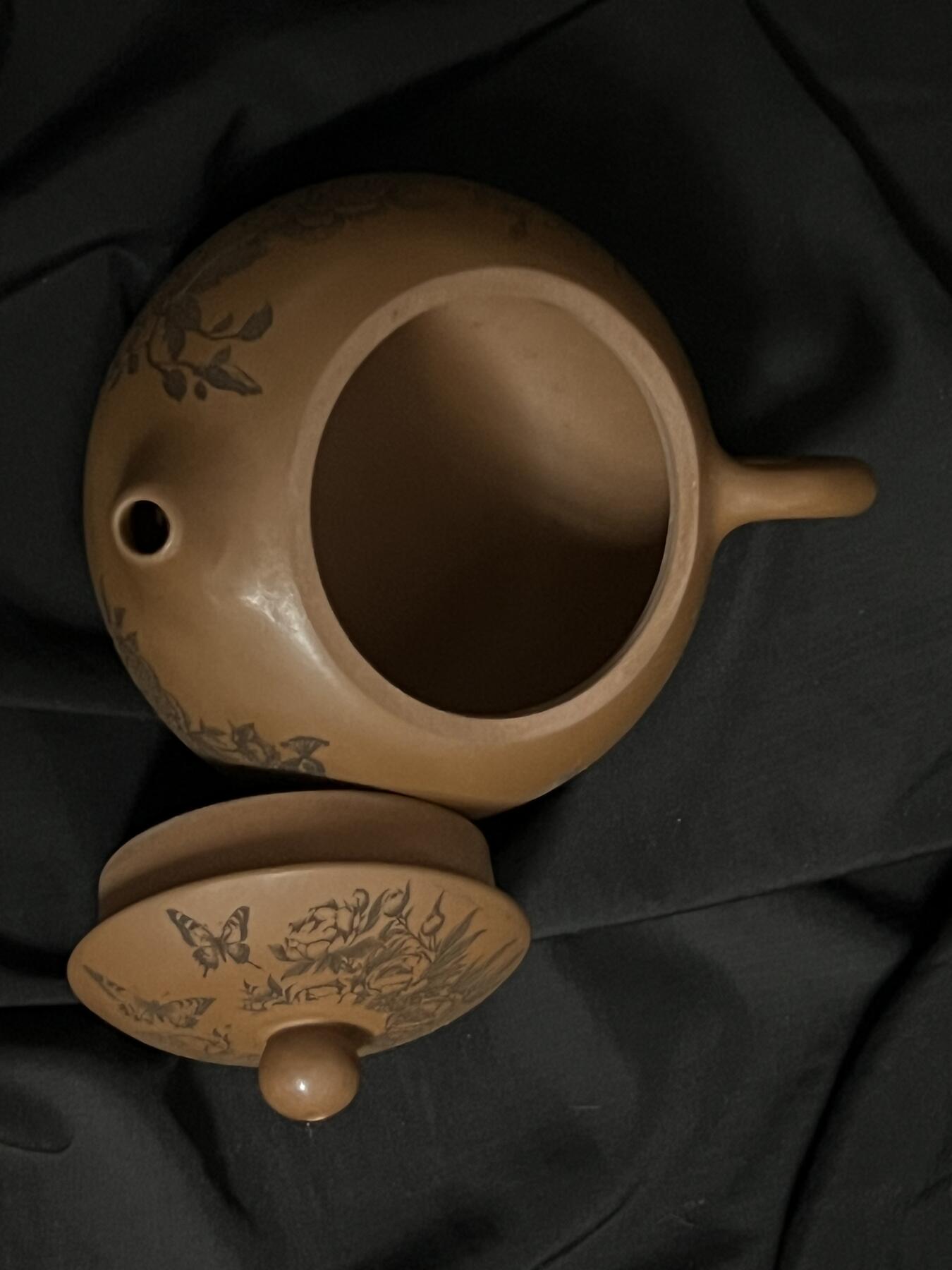 零元拍：原矿紫砂梨皮朱泥西施+主人杯（250CC左右）