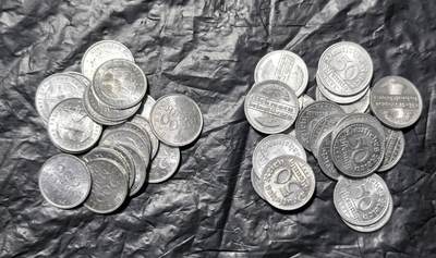 北京马甸外国币专卖第149期，外国币专场，陆续上拍，欢迎关注 - 德国魏玛200马克，50芬尼铝币各20枚