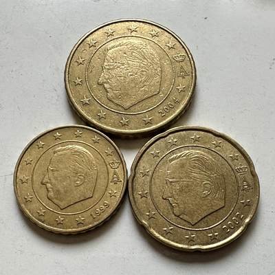 🌹外币初藏🌹🐯2026年第37场   每周二四六晚8️⃣点 接代拍 - 比利时 10-20-50欧分3枚组