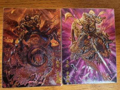 阳大大卡牌拍卖第108期（持续收拍品，周六晚上九点截拍，进群福利早知道） - 【裸卡】卡德曼 武韵红颜（五虎上将）大西几 马超+张飞 折光粗闪2张