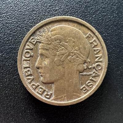 锦色铺子的潮玩第10期 🌸🌸🌸无佣金🌸 🌸🌸   - 法国 1939年 2法郎 27mm左右 谷物女神 品相如图