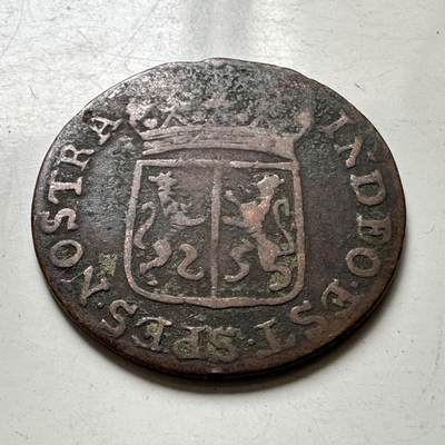 🌹外币初藏🌹🐯2026年第37场   每周二四六晚8️⃣点 接代拍 - 荷属东印度 1791年 1 Duit 铜币