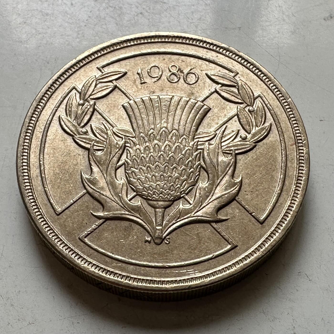 🌹外币初藏🌹🐯2026年第37场   每周二四六晚8️⃣点 接代拍 英国1986年两英镑纪念币