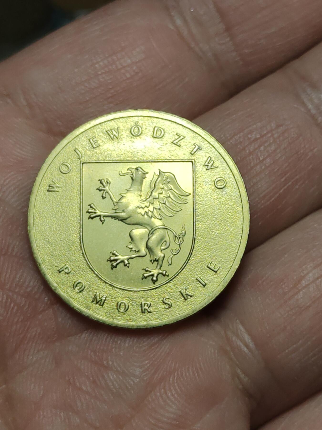 2026年第四十场(总第二百零九场）外国好品散币场(免佣金) 波兰🇵🇱2004单年份2兹罗提(波美拉尼亚狮鹫徽章–波兰滨海省纪念币，)