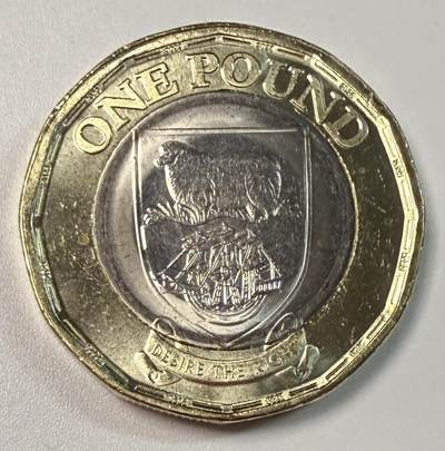 S&S Numismatic世界钱币-拍卖 第125期  - 福克兰群岛2023年 查尔斯三世国王头像 1英镑双色币