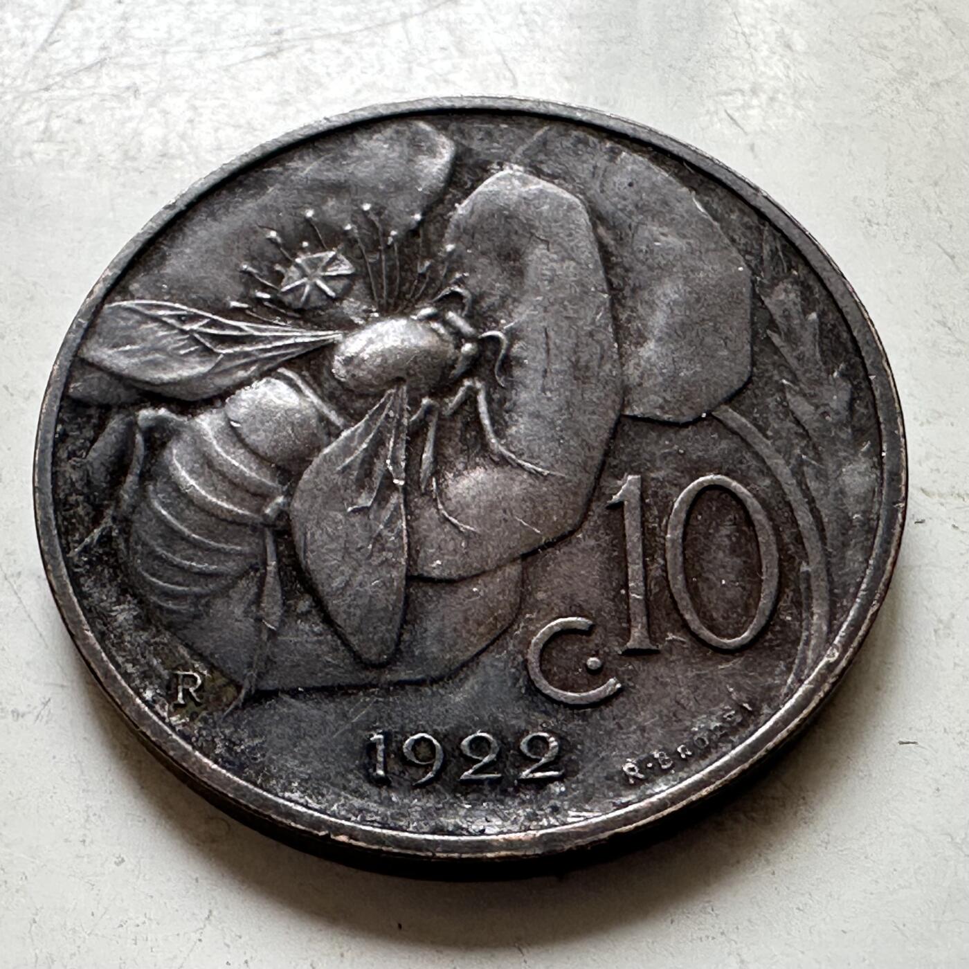 🌹外币初藏🌹🐯2026年第37场   每周二四六晚8️⃣点 接代拍 意大利1922年10分