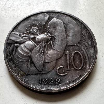 🌹外币初藏🌹🐯2026年第37场   每周二四六晚8️⃣点 接代拍 - 意大利1922年10分