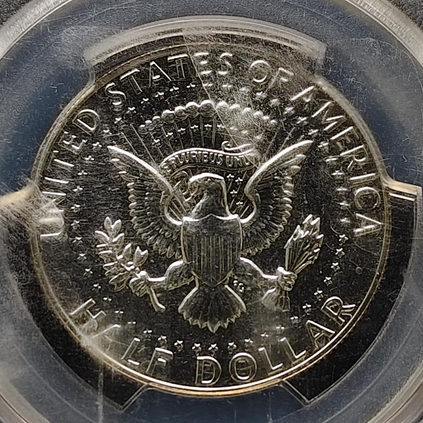 【全场包邮】纯粹捡漏拍519场 【收藏级·冠军分】美国1970年肯尼迪S厂半元精制银币【30.6毫米11.5克40%】-NGC PR69