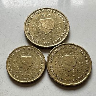 🌹外币初藏🌹🐯2026年第37场   每周二四六晚8️⃣点 接代拍 - 荷兰 10-20-50欧分3枚组