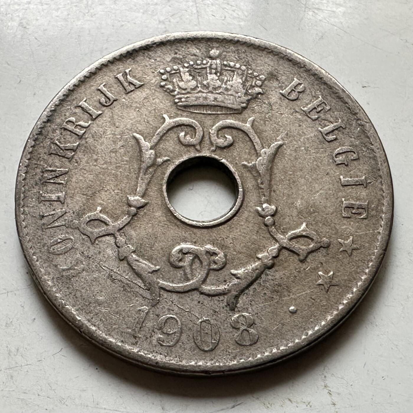 🌹外币初藏🌹🐯2026年第37场   每周二四六晚8️⃣点 接代拍 比利时1908年25分