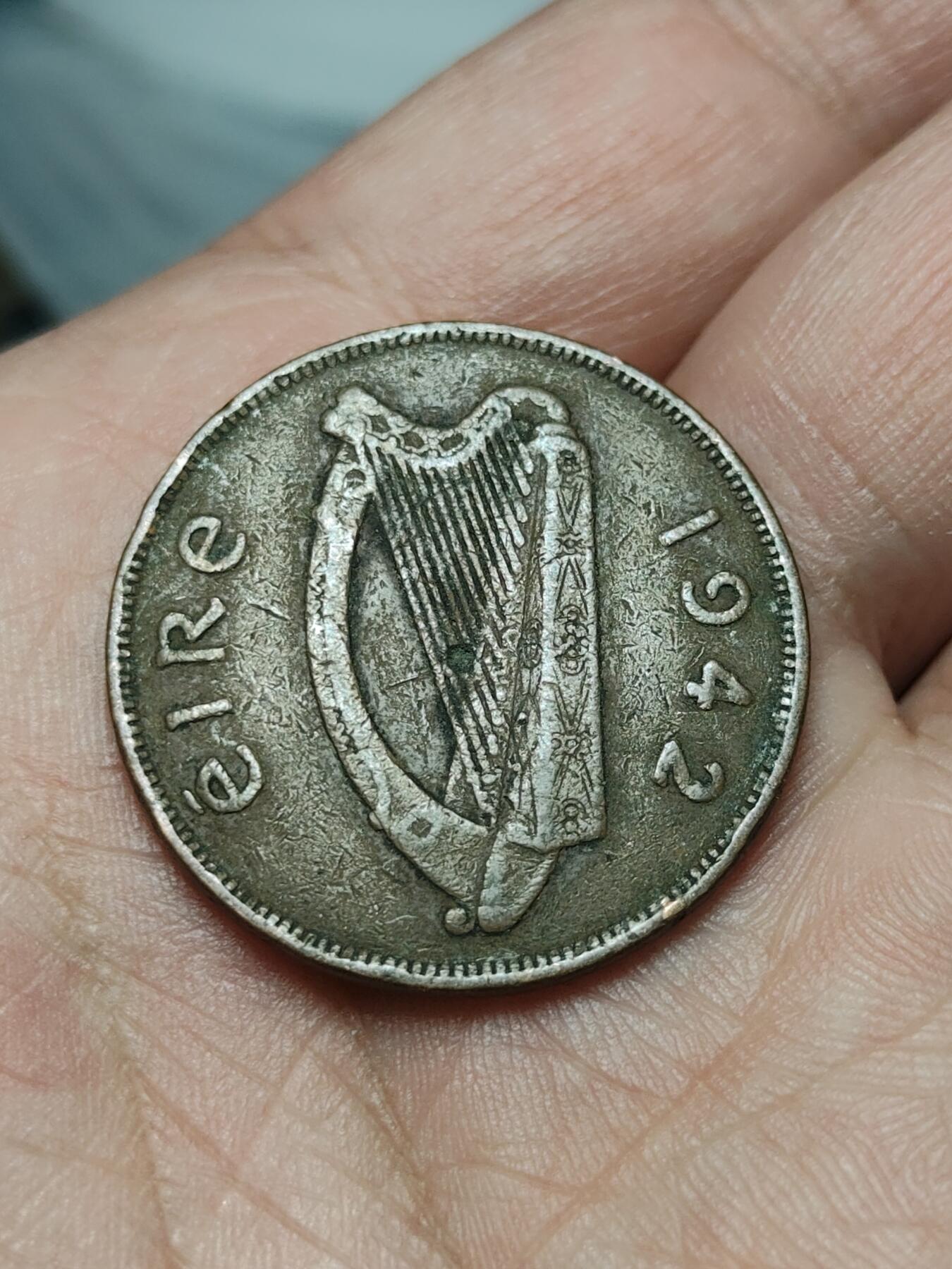 2026年第四十场(总第二百零九场）外国好品散币场(免佣金) 爱尔兰🇮🇪1942年1便士(共和国时期第一套)