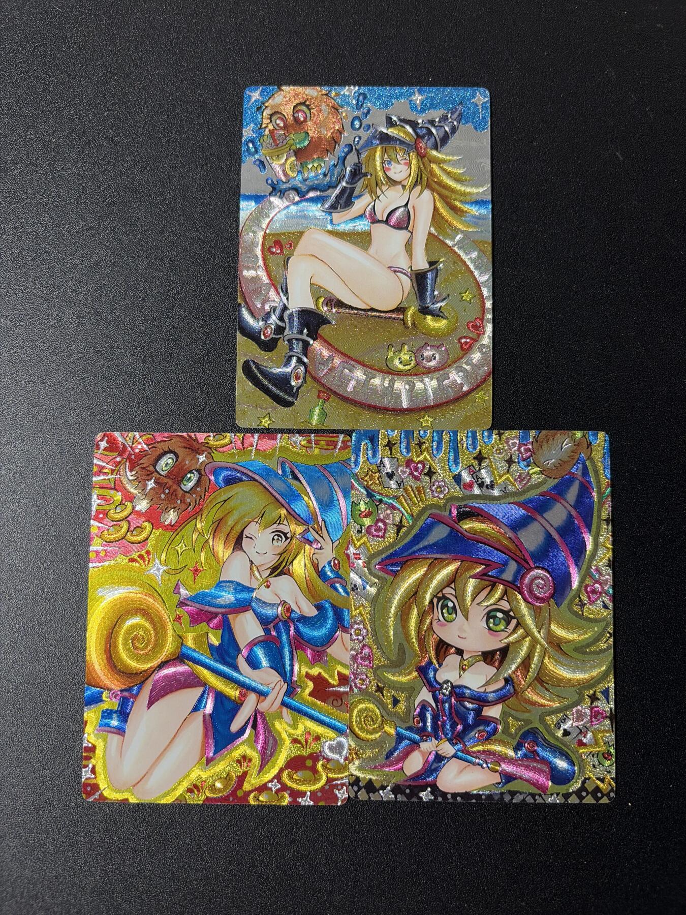 NO.29 好又多金牌大场，每周一站式配齐，方便凑单！（卖家送拍0抽成！周6晚9点截拍！） 奇点卡牌 黑魔导女孩 原创手绘复刻 粗闪3张一套