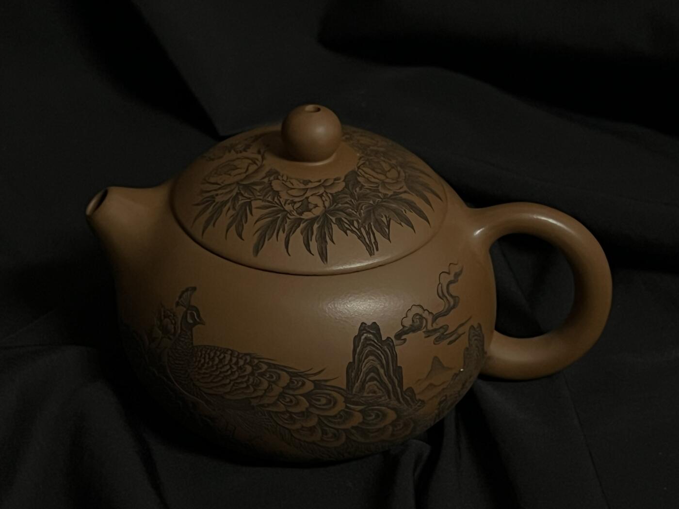 零元拍：原矿紫砂梨皮朱泥西施+主人杯（250CC左右）