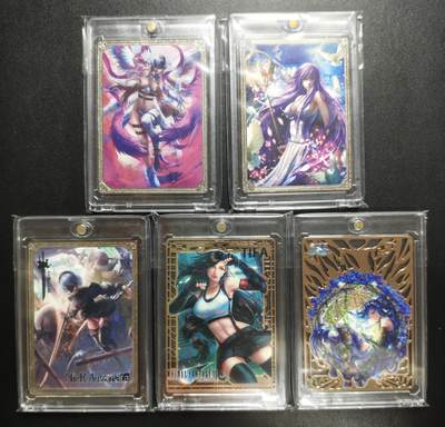 天玑星卡拍第184期《4.6周一截拍》持续收拍收评中 满赠卡需备注 - 白花卡牌 动漫美女 带编 金属卡 五张