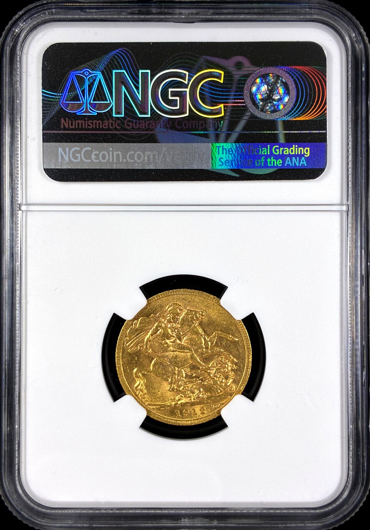 【雨安】【直播拍卖】【第0131期-评级币章】2026-04-04 周六 19:30 (金价1060, 银价18.08)  [评级金铂] Great Britain [金币] 英国 1镑 1912年 乔治五世 [7.98克, 0.917金]  NGC-MS61