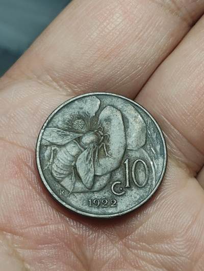 2026年第四十场(总第二百零九场）外国好品散币场(免佣金) - 意大利王国1922年10分(维托里奥·埃马努埃莱三世第三版，R标罗马造)