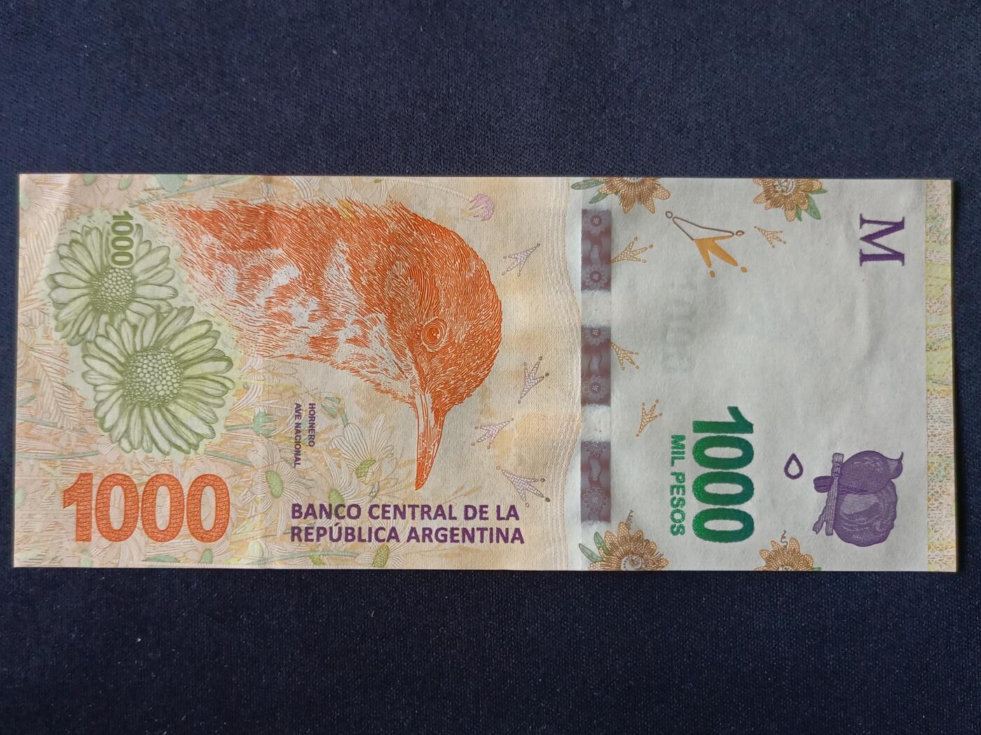 【游宝拍卖】丙午马年第18期 阿根廷-1000比索【动物版 全新UNC-】