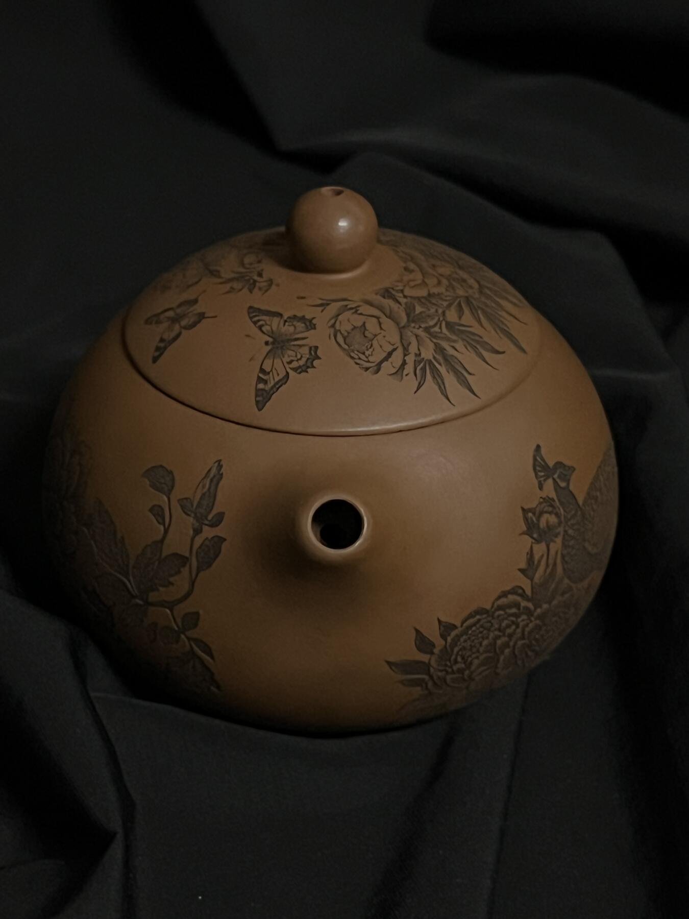 零元拍：原矿紫砂梨皮朱泥西施+主人杯（250CC左右）