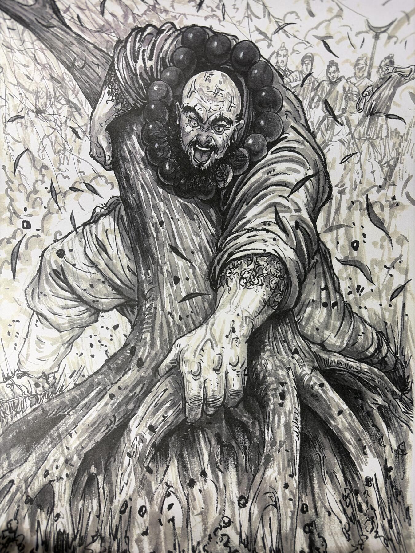 NO.29 好又多金牌大场，每周一站式配齐，方便凑单！（卖家送拍0抽成！周6晚9点截拍！） 青笺绘 水浒装饰画7张 大闹史家村+连环马+对影山+梁山五虎+武松打虎+倒拔垂杨柳+梁山大聚义