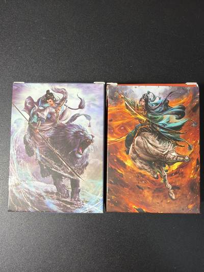 NO.29 好又多金牌大场，每周一站式配齐，方便凑单！（卖家送拍0抽成！周6晚9点截拍！） - 【套卡】卡德曼 杆子 巾帼水浒 上卷+下卷1套 冷烫粗闪 全新 有银色描边 在杆子其他画没有 非常难得