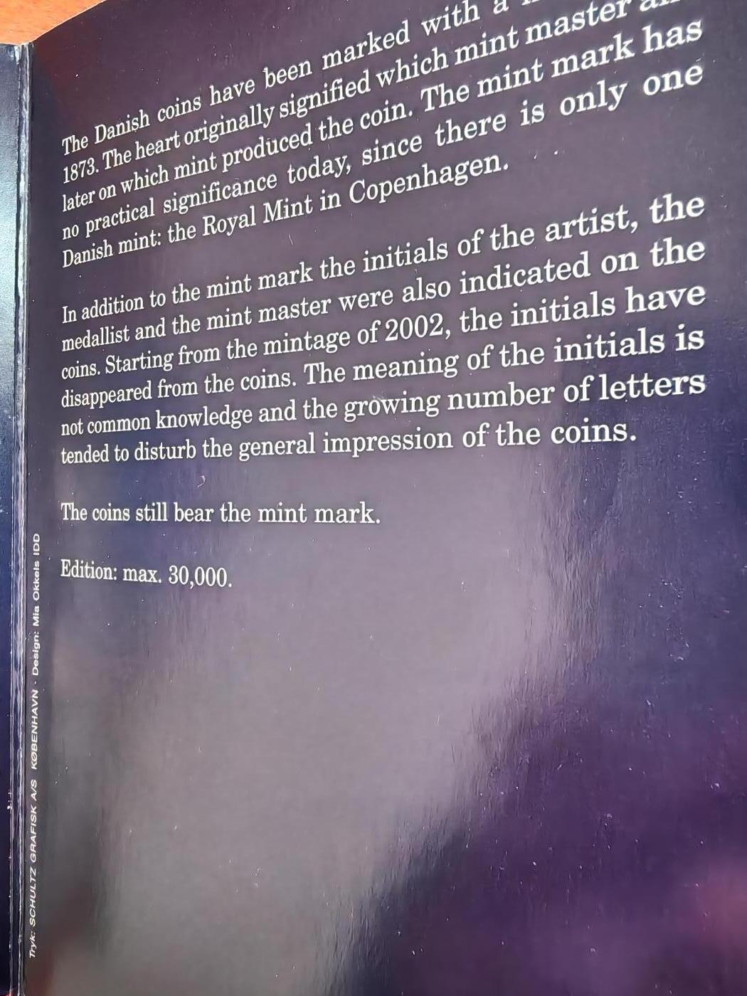 长老汇马年精选第十五场拍卖  2002丹麦7枚套币，卡装，3万套