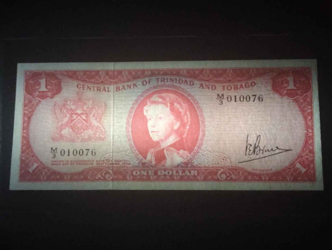 2026四月第一期，总222期 特立尼达和多巴哥1964版1元UNC 稀有戎装女王版本