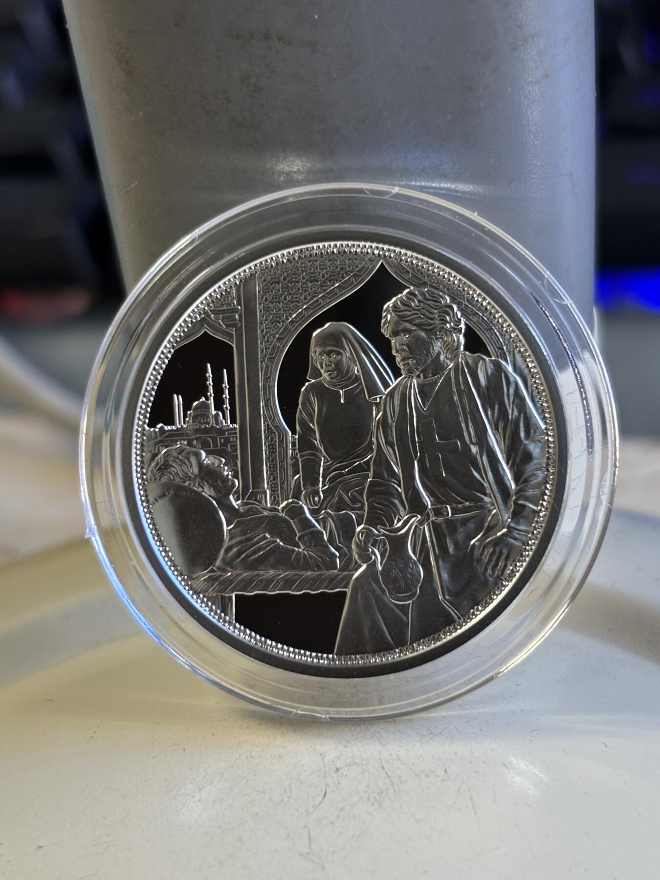 第196期拍卖 奥地利2021年骑士传说系列5兄弟友情精制纪念银币，925银，16.82克，发行30000枚