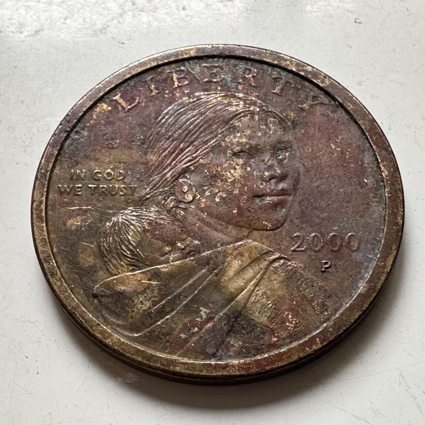 🌹外币初藏🌹🐯2026年第37场   每周二四六晚8️⃣点 接代拍 美国 2000年 萨卡加维亚  飞鹰1美元