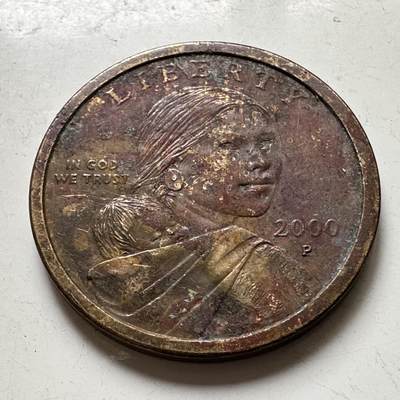 🌹外币初藏🌹🐯2026年第37场   每周二四六晚8️⃣点 接代拍 - 美国 2000年 萨卡加维亚  飞鹰1美元